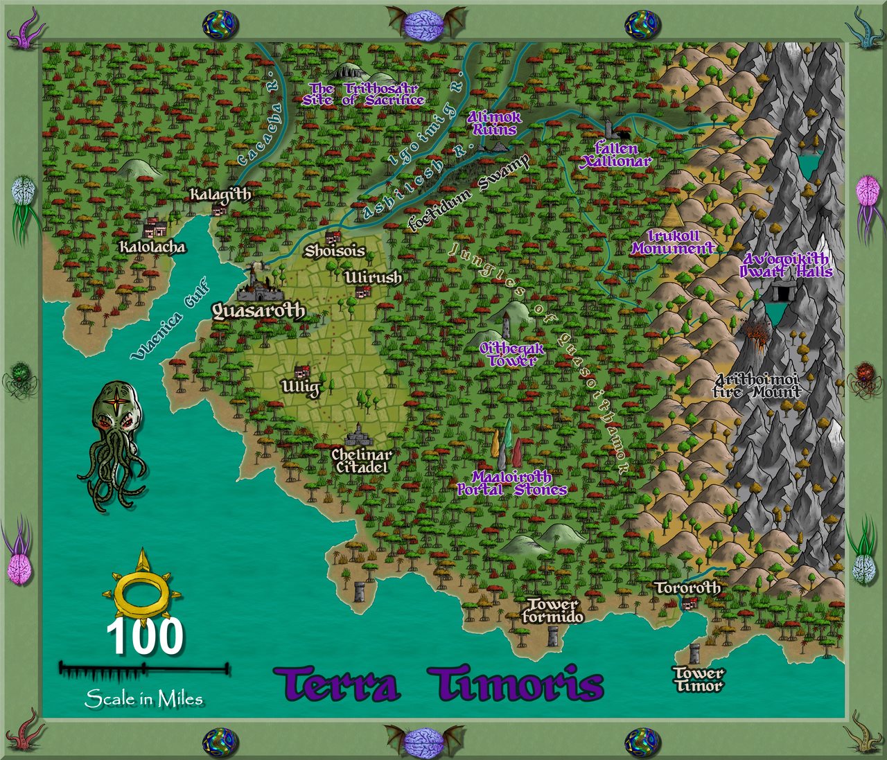 Nibirum Map: terra timoris by Quenten Walker